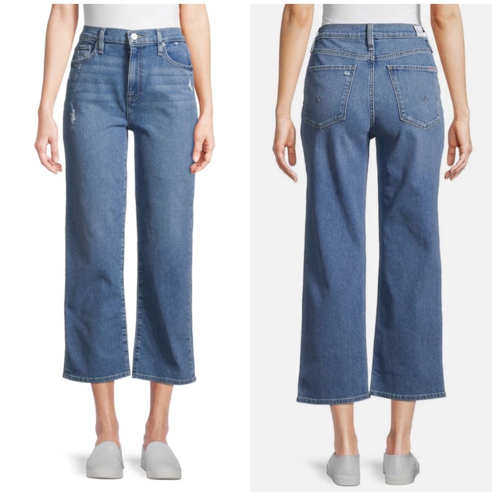 NWT Hudson Noa Straight Cropped Jeans 27 Ayla blue